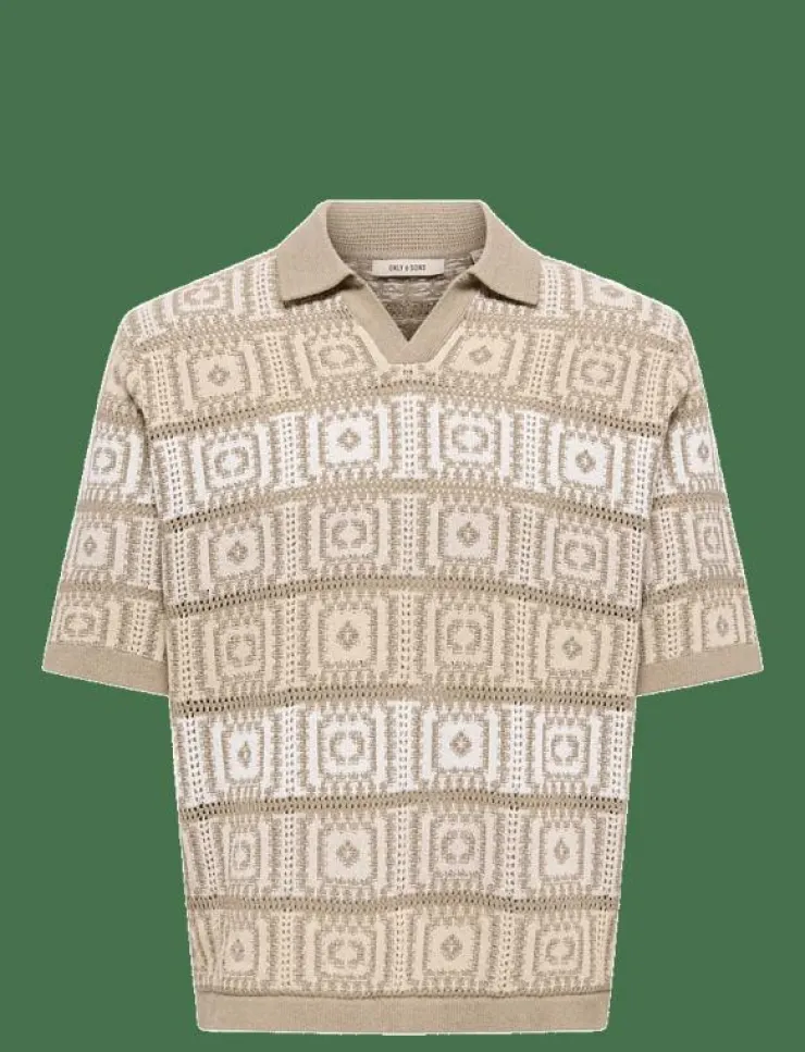 ONLY & SONS Pikéer|ONSBART LIFE RLX 5 SS RESORT KNIT - Kortärmade pikéer