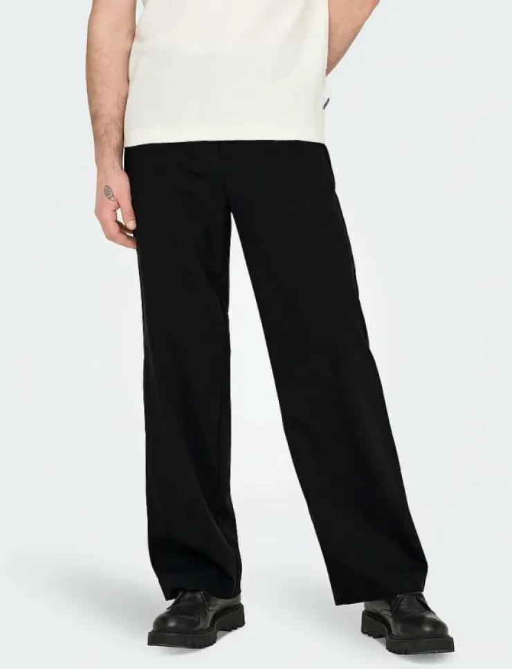 ONLY & SONS ONSBOB-LE LOOSE 0071. PANT - Kostymbyxor| Kläder|Byxor