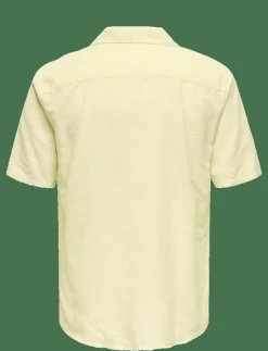 ONLY & SONS Skjortor|ONSCAIDEN SS SOLID RESORT LINEN NOOS - Linneskjortor