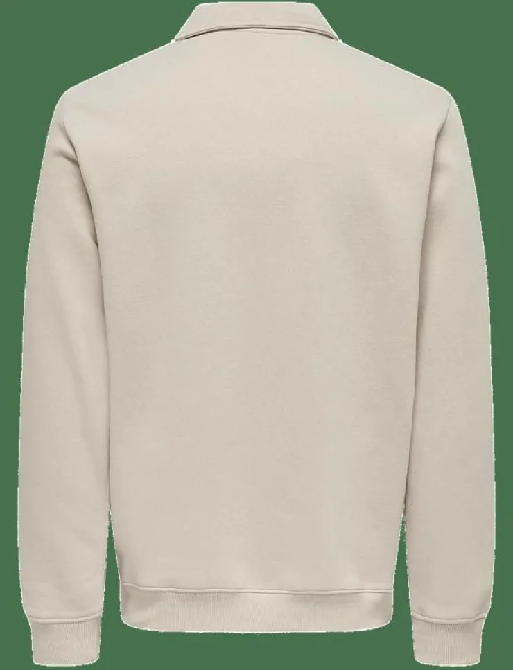 ONLY & SONS Pikéer|Sweatshirts & Huvtröjor|ONSCERES 1/4 ZIP SWEAT POLO - Långärmade pikéer