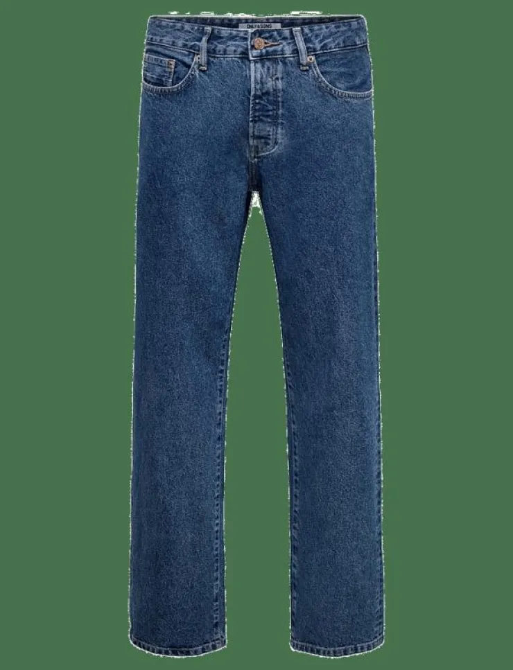 ONLY & SONS Kläder|ONSEDGE STRAIGHT BOX TAI DNM NOOS - Regular jeans