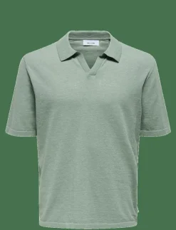 ONLY & SONS Pikéer|ONSGEORGE REG 12 LINEN SS POLO KNIT - Kortärmade pikéer