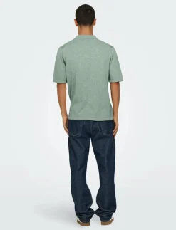 ONLY & SONS Pikéer|ONSGEORGE REG 12 LINEN SS POLO KNIT - Kortärmade pikéer