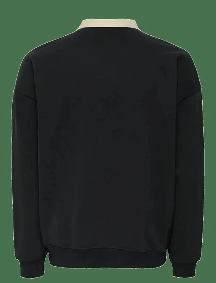 ONLY & SONS Pikéer|ONSJEFFREY VTG LS RUGBY SOLID POLO - Långärmade pikéer