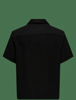 ONLY & SONS Skjortor|ONSKARI RESORT SS SHIRT VISC LIN 0075 CS - Linneskjortor