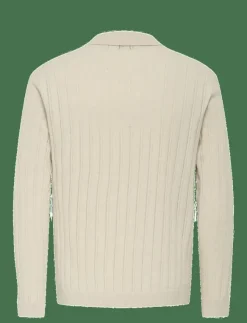 ONLY & SONS Stickat|ONSKENT LIFE REG 12 LS POLO KNIT - Stickade pikéer