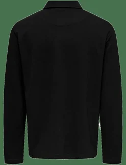 ONLY & SONS Pikéer|ONSNEWKODYL REG HALF ZIP POLO SWEAT VD - Långärmade pikéer