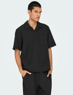 ONLY & SONS Pikéer|ONSPLI PLISSE SHIRT - Kortärmade pikéer