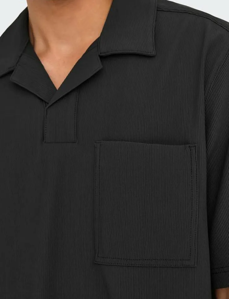 ONLY & SONS Pikéer|ONSPLI PLISSE SHIRT - Kortärmade pikéer