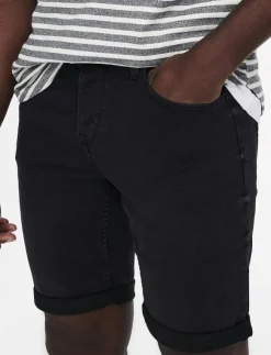 ONLY & SONS ONSPLY BLK JOG 8581 PIM DNM SHORTS NOOS - Jeansshorts| Shorts