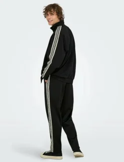 ONLY & SONS Sweatshirts & Huvtröjor|ONSRIBER RLX LS ZIP STRIPE TRACK SWEAT - Sweatshirts