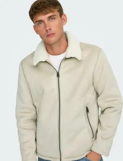 ONLY & SONS ONSROYCE SHEARLING JACKET OTW - Tunna jackor| Jackor & Rockar
