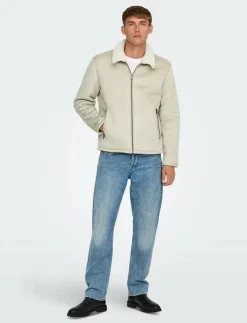 ONLY & SONS ONSROYCE SHEARLING JACKET OTW - Tunna jackor| Jackor & Rockar