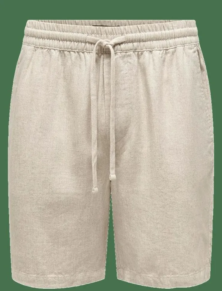 ONLY & SONS Shorts|ONSTEL VISC LIN SHORTS 0075 CS - Linneshorts