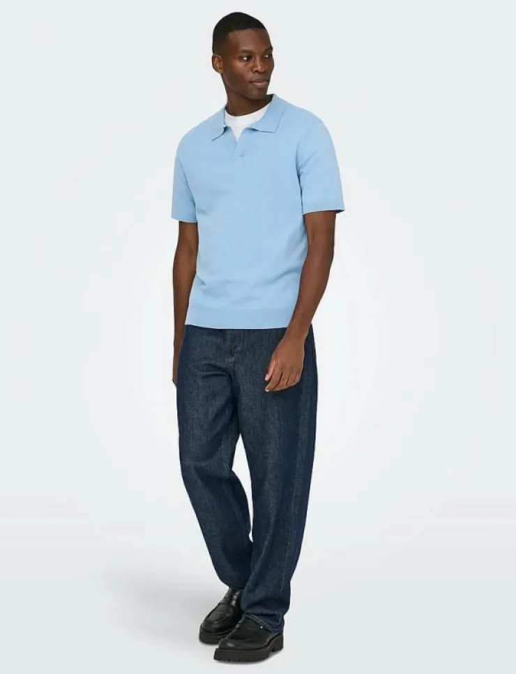 ONLY & SONS Pikéer|ONSTHY LIFE REG SS RESORT KNIT - Kortärmade pikéer