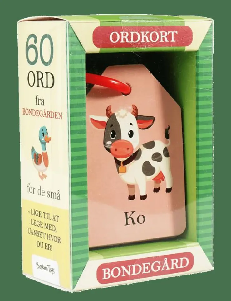 Barn Barbo Toys Barnböcker|Ordkort - På Bondegården (DK) - Pedagogisk barnbok