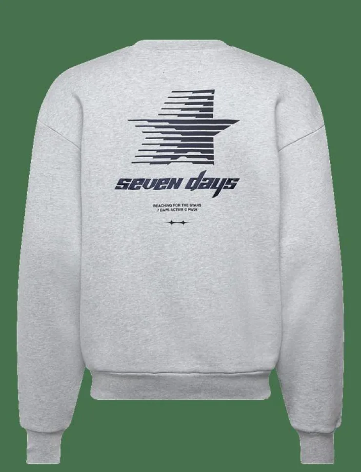 Kvinnor 7 DAYS Active Sweatshirts|Sweatshirts|Organic Graphic Regular Crewneck - Sweatshirts