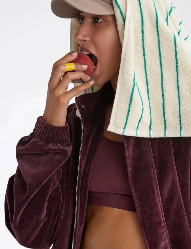 7 DAYS Active Organic Velvet Jacket - Sweatshirts|Kvinnor Sweatshirts|Sweatshirts