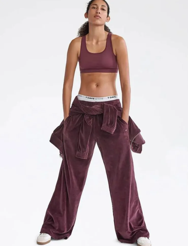 7 DAYS Active Organic Velvet Pants - Sweatpants|Kvinnor Byxor|Joggingbyxor