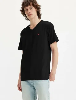 Levi's® T-Shirts|ORIGINAL HM VNECK MINERAL BLAC - Kortärmad t-shirt