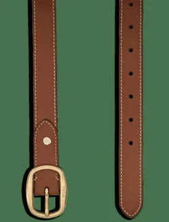 Polo Ralph Lauren Oval-Buckle Skinny Leather Belt - Skärp|Kvinnor Bälten