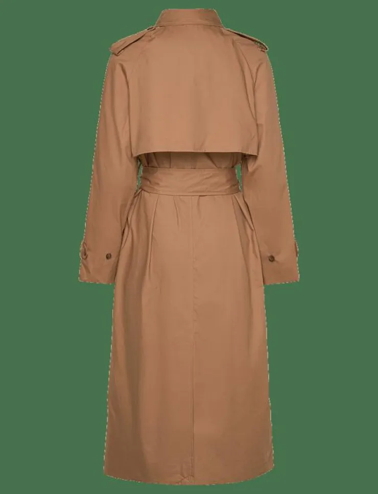 Kvinnor Lexington Clothing Jackor & Kappor|Oversized Cotton Trench Coat - Trenchcoats