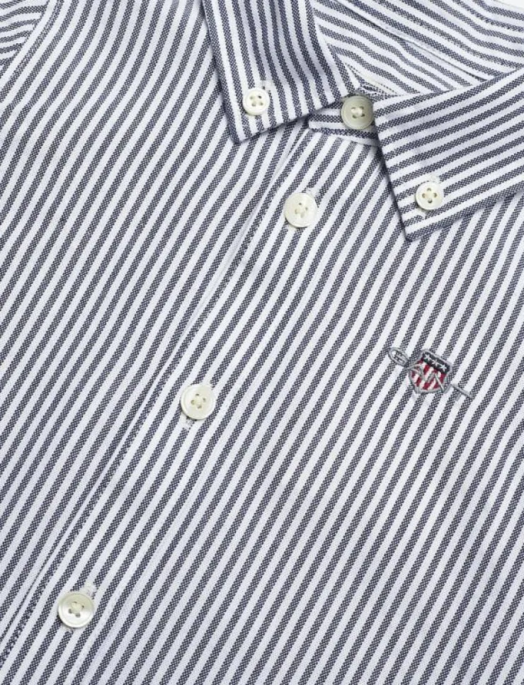 Barn GANT Överdelar|OXFORD STRIPE SHIRT - Långärmad skjorta