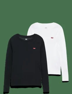 Kvinnor Levi's® T-Shirts & Toppar|2PACK ESSENTIAL LS TEE 2 PACK - Långärmade toppar