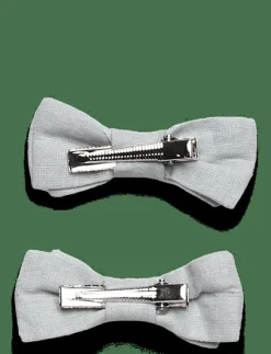Barn Mango Håraccessoarer|Pack of 2 linen loop pins - Hårklämmor