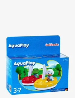 Aquaplay 2-Pack Segelbåtar med Figurer - Badleksaker|Barn Bad- & Vattenleksaker