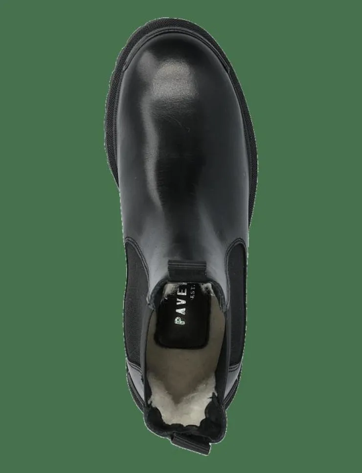 Kvinnor Pavement Varmfodrade Stövlar|Boots|PAMalou wool - Platta ankelboots