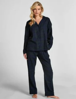 Hunkemöller PANT FLANNEL STRAIGHT CHECK - Nederdelar|Kvinnor Pyjamas & Loungewear
