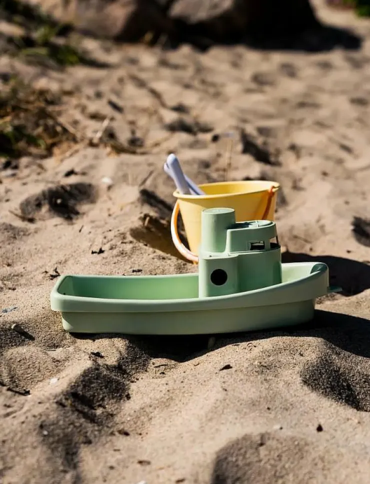 Barn Dantoy Uteleksaker|PASTEL RECYCLED BOAT & SANDSET 4 PCS - Sandleksak