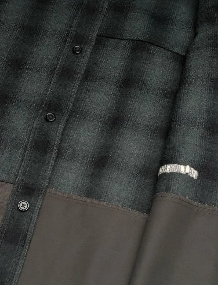 HAN Kjøbenhavn Patch Army Shirt - Flanellskjortor| Overshirts