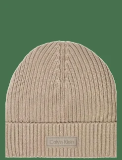 Calvin Klein Mössor & Hattar|PATCH CHUNKY RIB COTTON BEANIE - Mössor