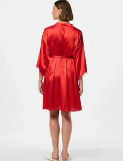 Pieces PCANOVI 3/4 SATIN NIGHT KIMONO - Kimonos|Kvinnor Kimonos