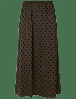 Pieces PCJYTTA HW ANKLE SATIN SKIRT WVN D2D - Midi kjolar|Kvinnor Kjolar