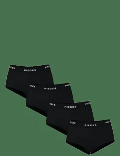 Kvinnor Pieces Underkläder|PCLOGO LADY 4 PACK SOLID NOOS BC - Trosor