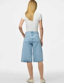 Kvinnor Pieces Shorts|PCNOEL MW DENIM JORTS D2D PP - Jeansshorts