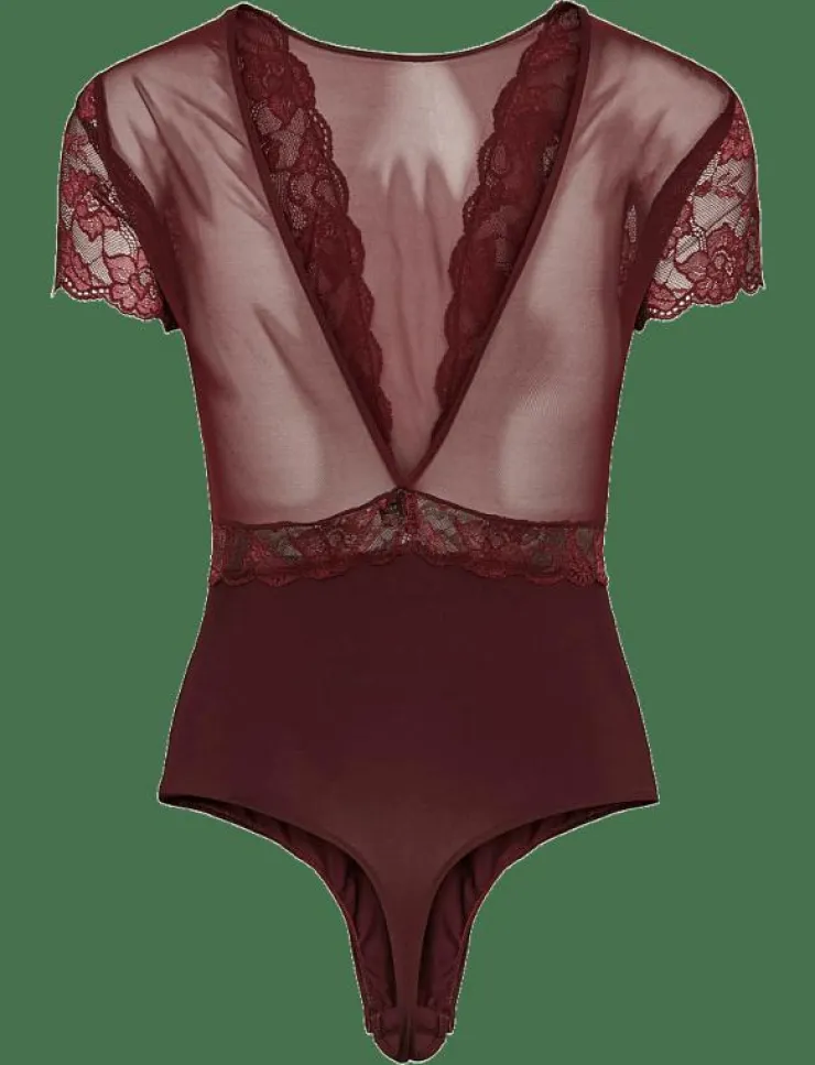 Kvinnor Pieces Bodies & Underklänningar|PCSICCA SS BODYSTOCKING NOOS - Bodies & slips
