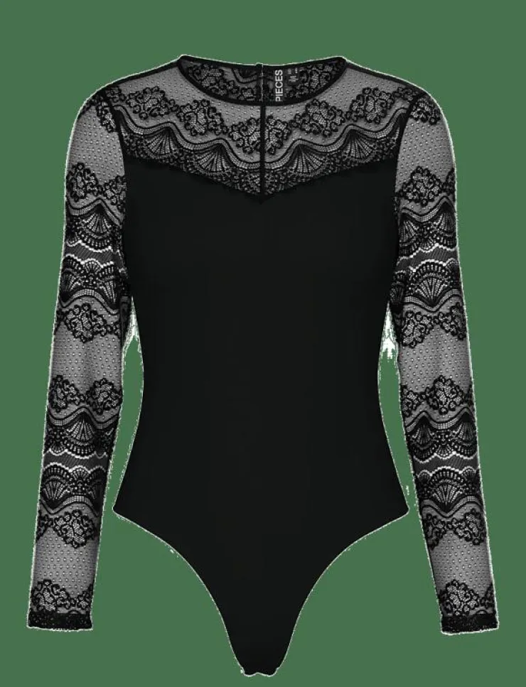 Pieces PCSINNA LS BODYSTOCKING NOOS - Bodies & slips|Kvinnor Bodies & Underklänningar