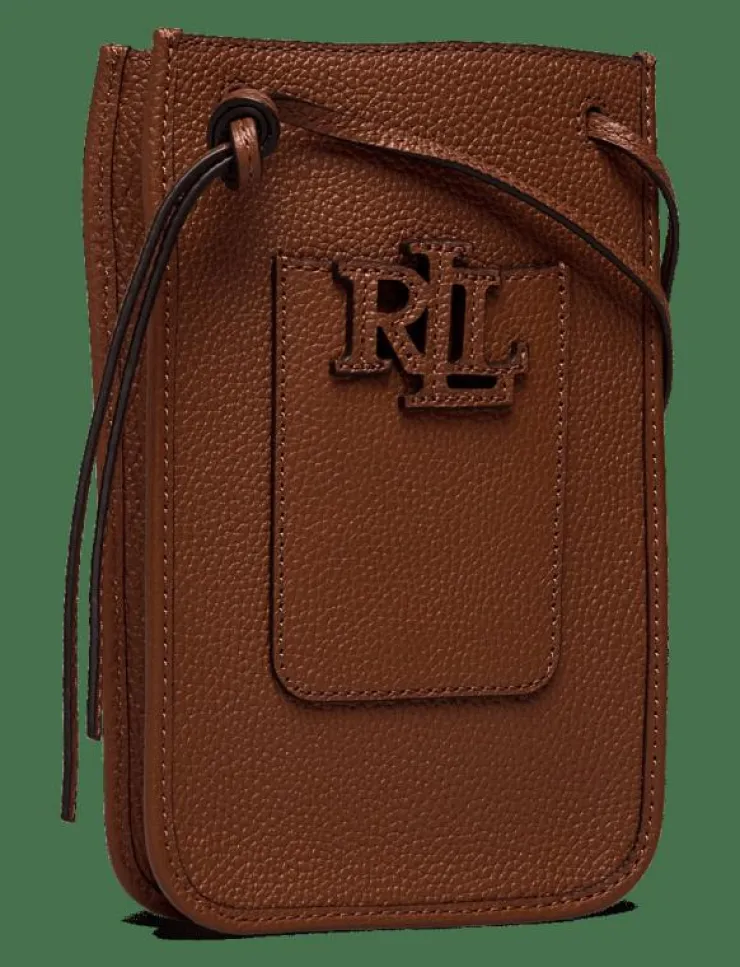 Kvinnor Lauren Ralph Lauren Crossbody Bags|Pebbled Cameryn Crossbody Tech Case - Crossbody Bags