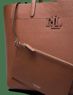 Lauren Ralph Lauren Pebbled Leather Large Cameryn Tote Bag - Shoppers|Kvinnor Shoppingväskor & Totes
