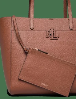 Lauren Ralph Lauren Pebbled Leather Large Cameryn Tote Bag - Shoppers|Kvinnor Shoppingväskor & Totes