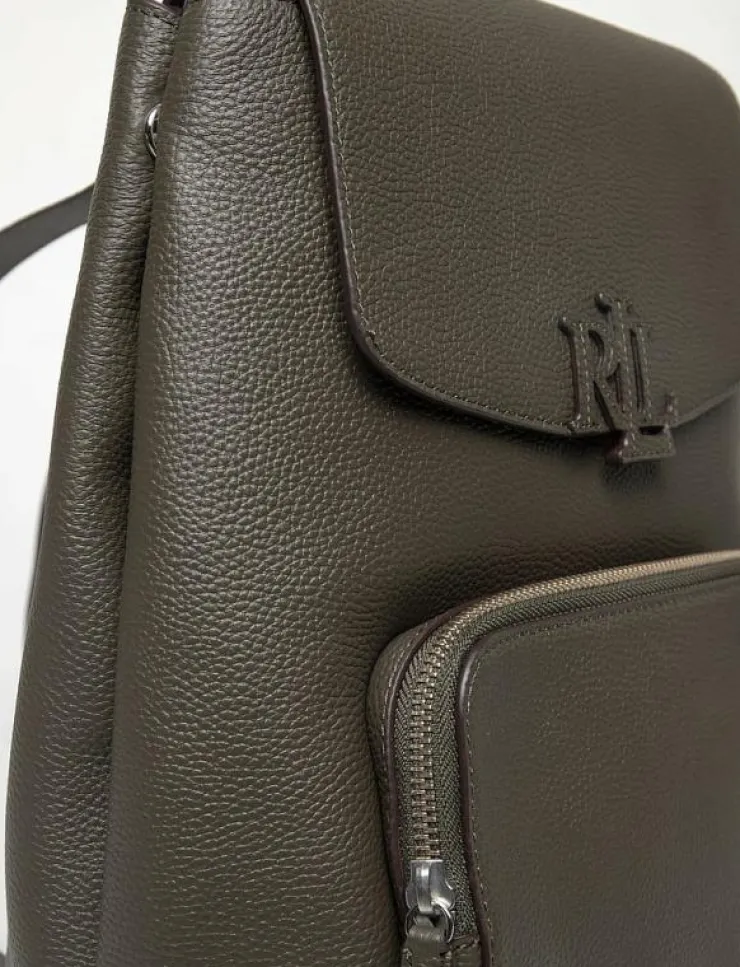 Kvinnor Lauren Ralph Lauren Ryggsäckar|Pebbled Leather Medium Cameryn Backpack - Ryggsäckar