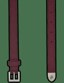 Lauren Ralph Lauren Pebbled Leather Skinny Belt - Skärp|Kvinnor Bälten