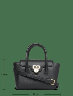 Kvinnor Lauren Ralph Lauren Handväskor|Pebbled Leather Small Tanner Satchel - Handväskor