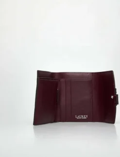 Kvinnor Lauren Ralph Lauren Plånböcker & Korthållare|Pebbled Small Cameryn Flap Wallet - Plånböcker