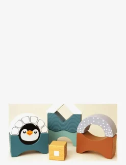 Magni Toys Penguin stacking tower - Byggklossar|Barn Klossar & Byggsatser