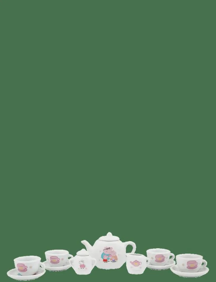 Barbo Toys Peppa Pig - 12 pcs porcelain tea set - Leksakskök & Tillbehör|Barn Leksakskök & Tillbehör